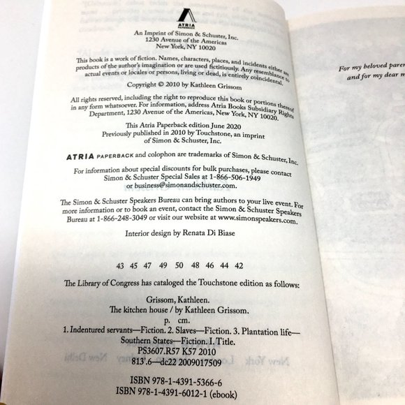 The Kitchen House by Kathleen Grissom Paperback Book - Picture 5 of 8